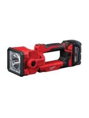 Milwaukee M18 Search Light Flashlight, 1,250 Lm Max., 4 Modes, Keyhole, 18V DC